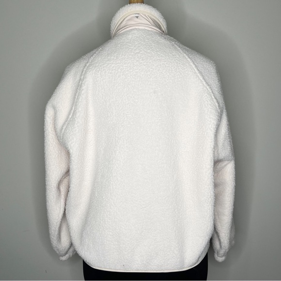 NWT Free People Movement Pale Pink Canvas Hit The Slopes Fleece Snap Jacket L - Picture 6 of 10